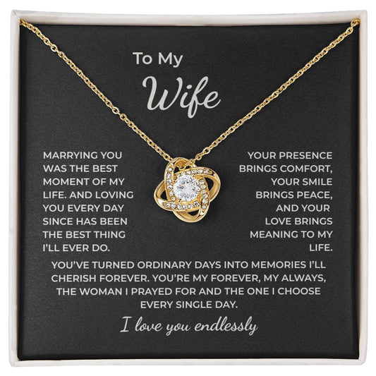 To My Wife – Loving You Every Day Is My Greatest Blessing Necklace