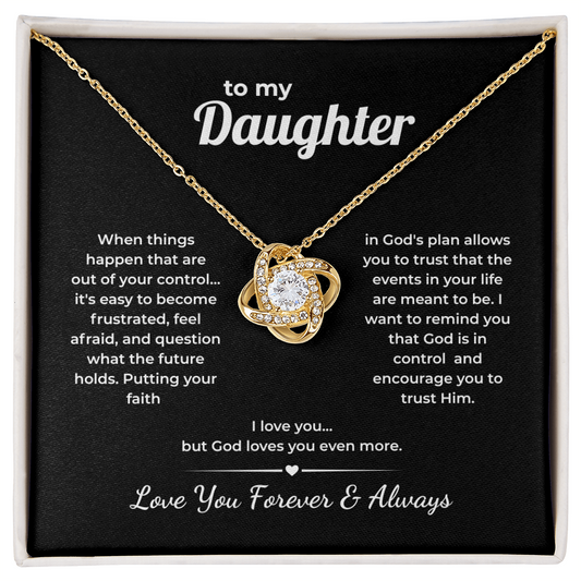 Faith Love Knot for Daughter – God Loves You More