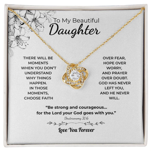 Love Knot Necklace For Daughter – Choose Faith