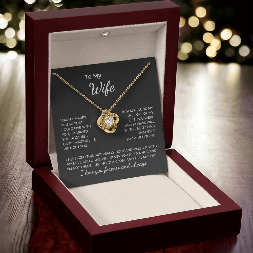 To My Wife – You Are the Love of My Life Necklace
