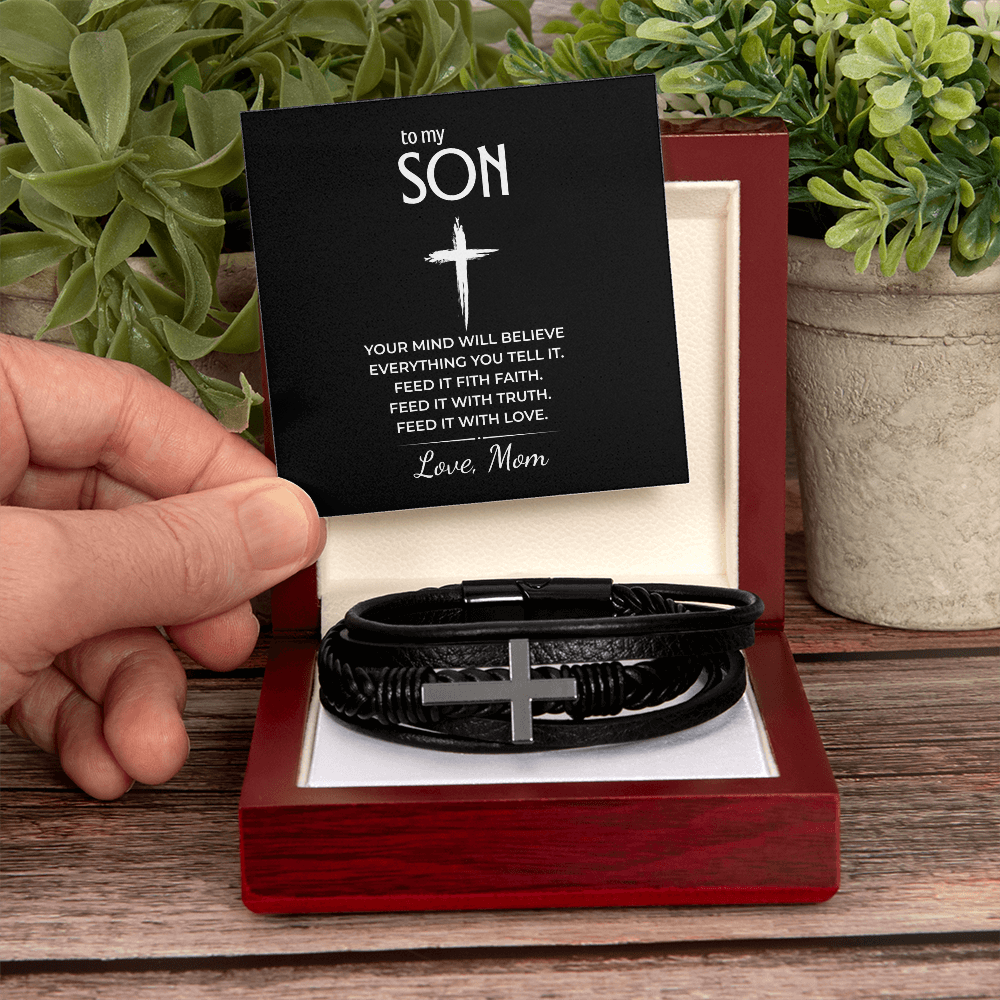 Faith Bracelet for Son – Feed it With Faith