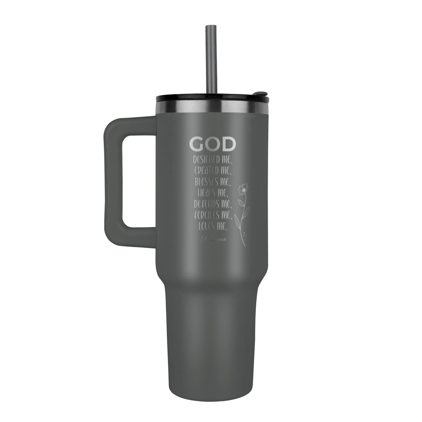 Personalized Faith Tumbler – God Designed Me