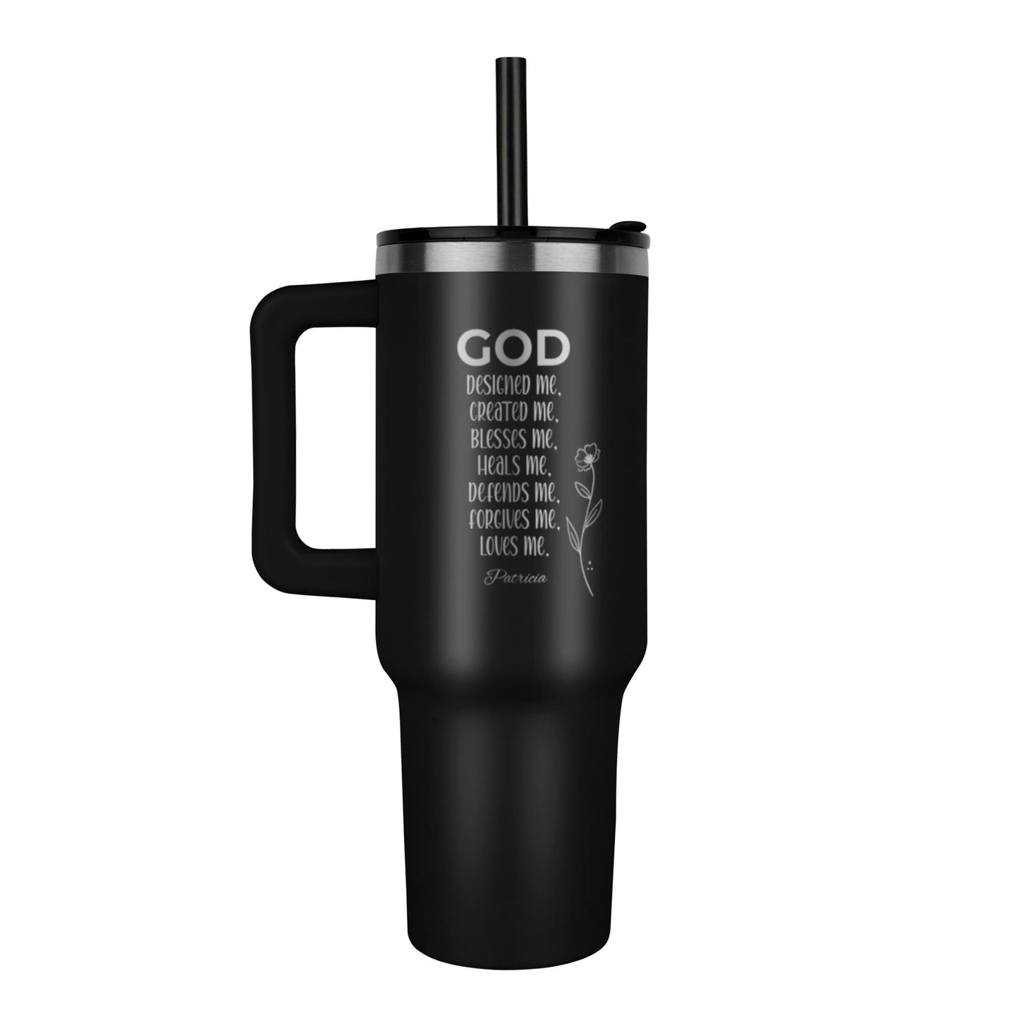 Personalized Faith Tumbler – God Designed Me