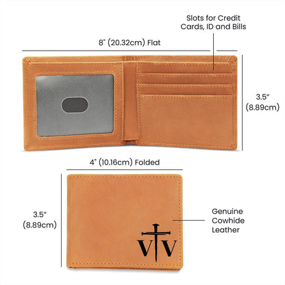 Personalized Faith Wallet Gift – Faith Strength Honor