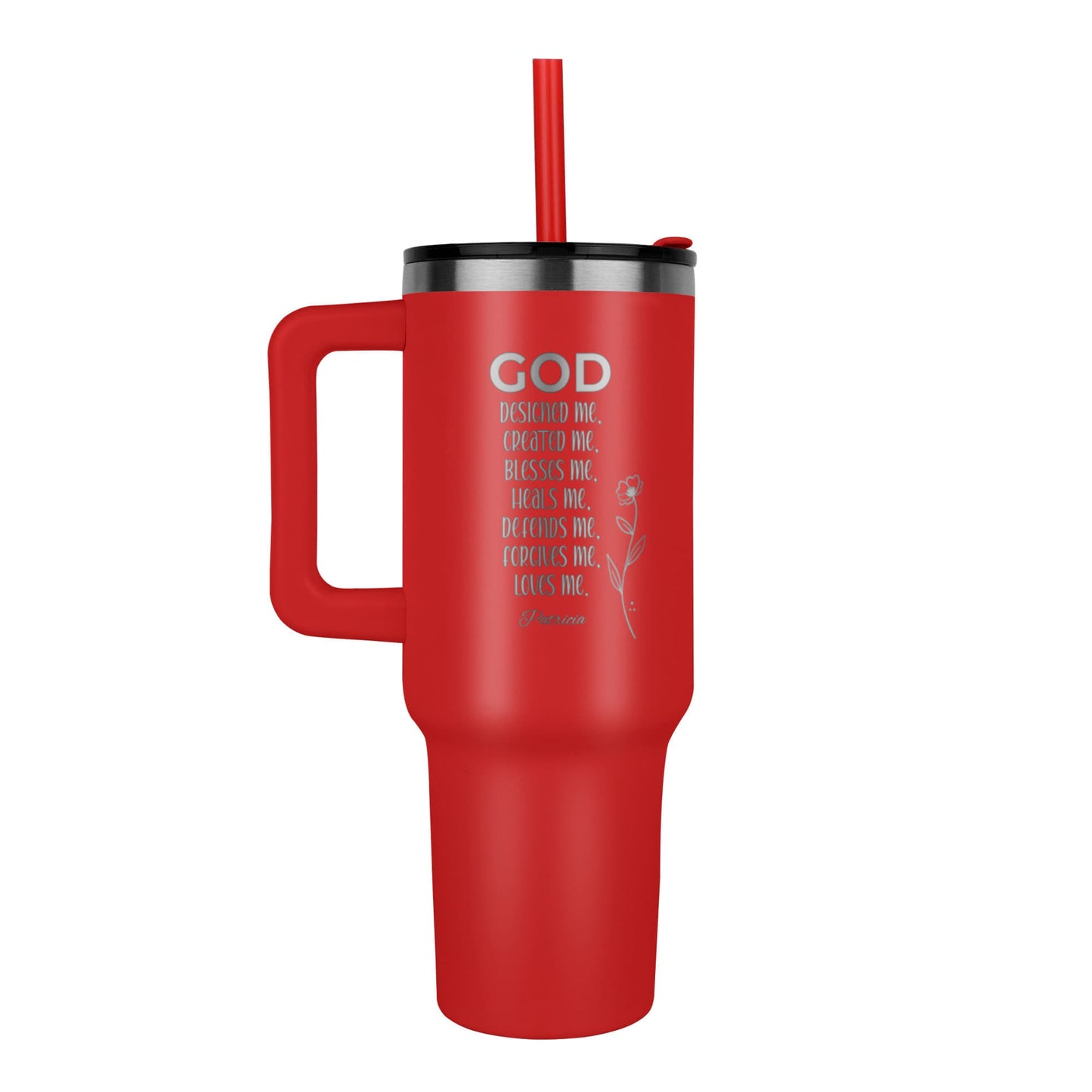Personalized Faith Tumbler – God Designed Me