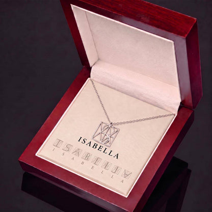Geometric Monogram Name Necklace – Her Name Turned Into Art
