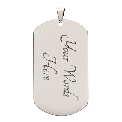 Man of Faith Dog Tag – Strength in Christ