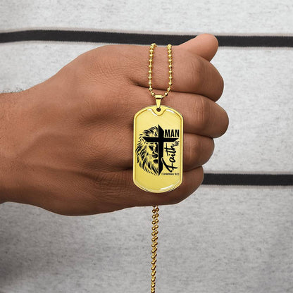 Man of Faith Dog Tag – Strength in Christ