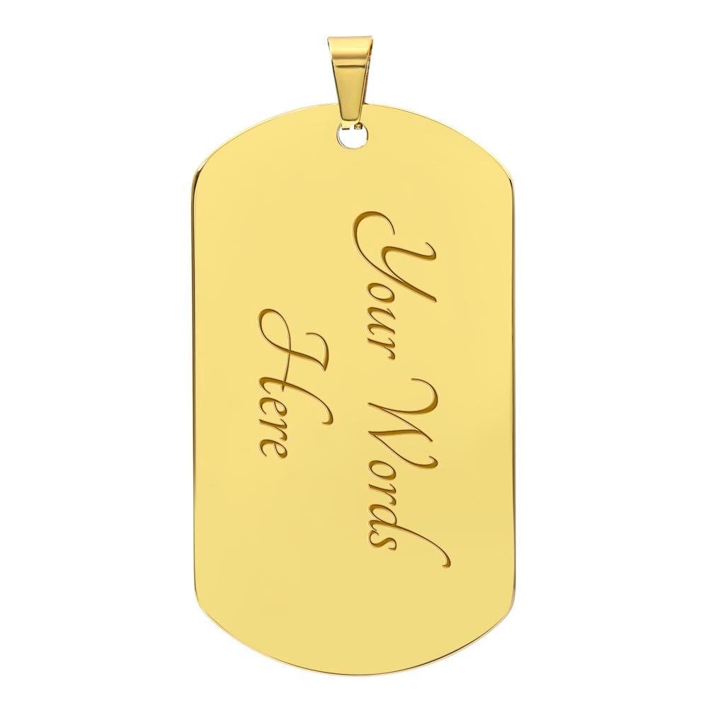 Man of Faith Dog Tag – Strength in Christ