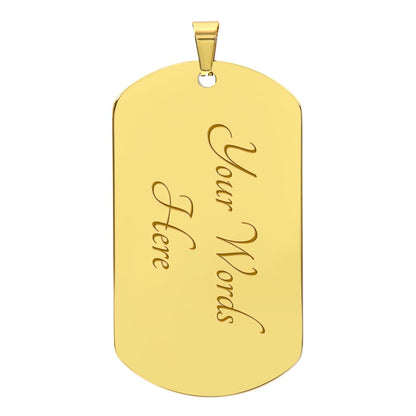 Man of Faith Dog Tag – Strength in Christ