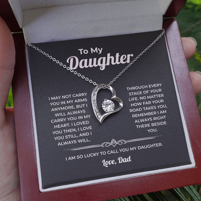 "I Loved You Then, I Love You Still" Gift From Dad - Forever Love Heart Necklace