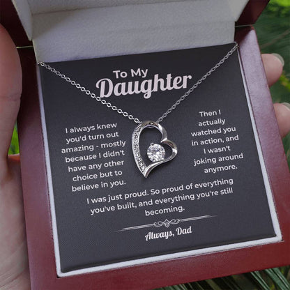 "Still Proud of Who You're Becoming" - Forever Love Heart Necklace