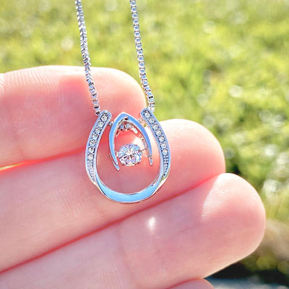 "My Favorite Girl in Any Room" Gift From Mom - Lucky Horseshoe Necklace