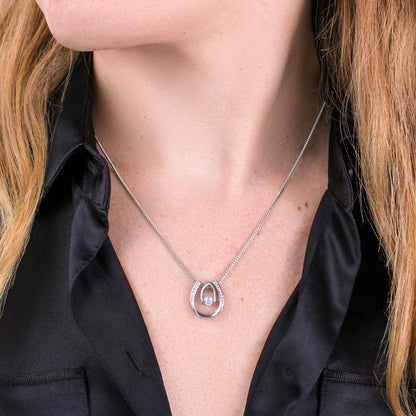 "My Favorite Girl in Any Room" Gift From Mom - Lucky Horseshoe Necklace