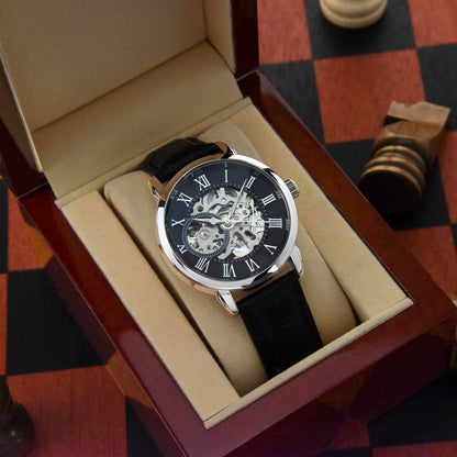 Men's Openwork Watch – "To My Husband" Keepsake Gift