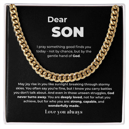 Chain Necklace for Son – Gentle Hand of God