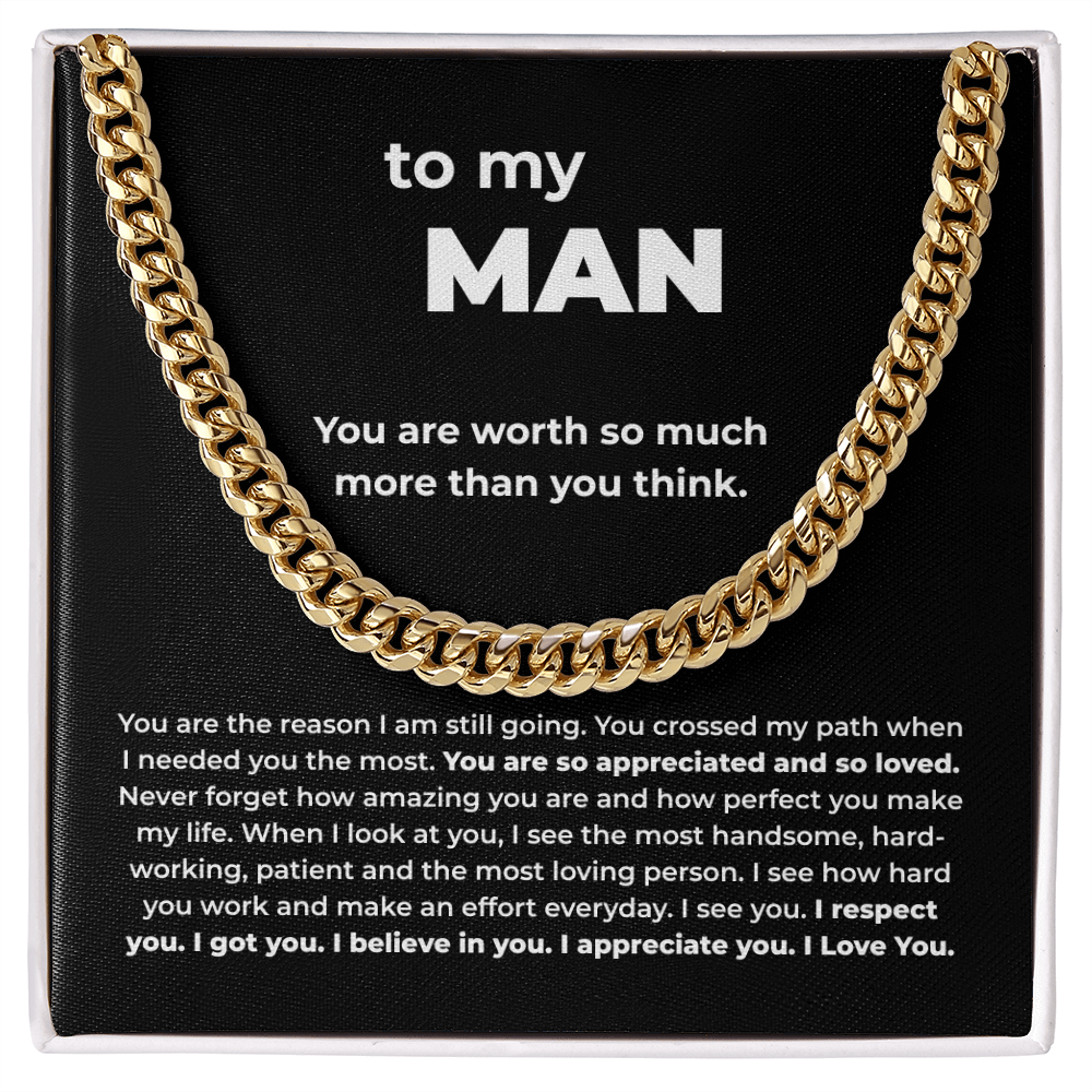 Chain Necklace for Man – You Are Worth So Much