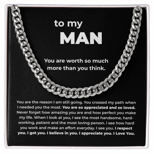 Chain Necklace for Man – You Are Worth So Much