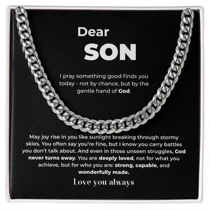 Chain Necklace for Son – Gentle Hand of God