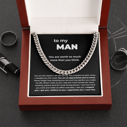 Chain Necklace for Man – You Are Worth So Much