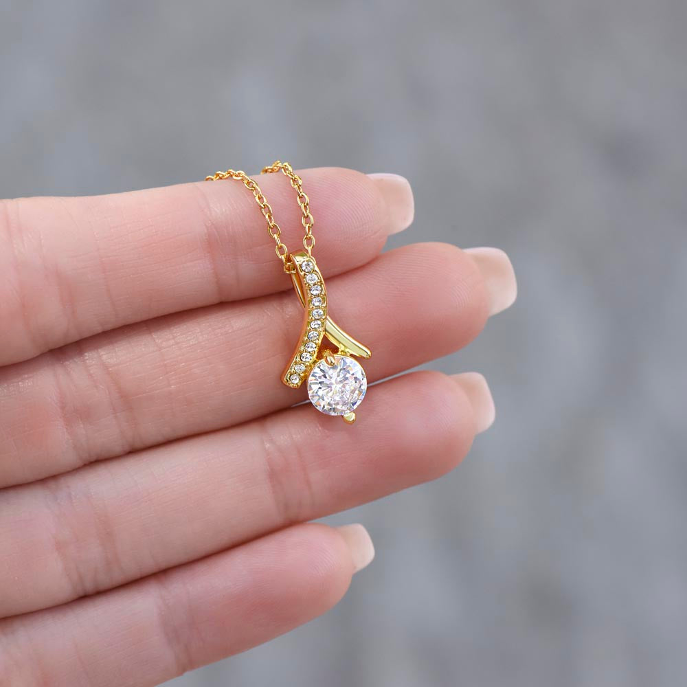 "I'm Sorry for My Mistakes" Gift for Daughter - Alluring Beauty Necklace