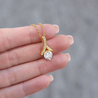 "I'm Sorry for My Mistakes" Gift for Daughter - Alluring Beauty Necklace