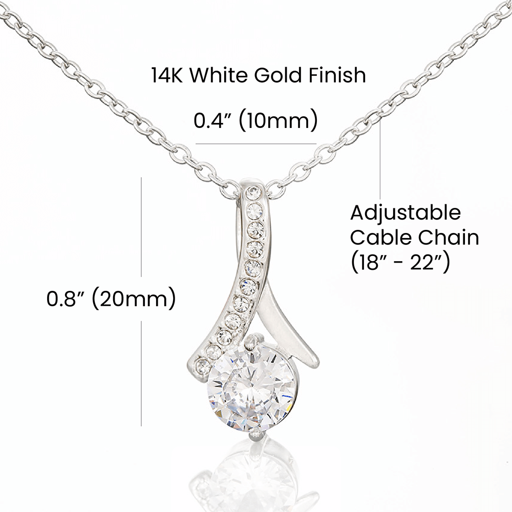 "I'm Sorry for My Mistakes" Gift for Daughter - Alluring Beauty Necklace