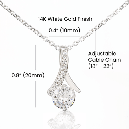 "I'm Sorry for My Mistakes" Gift for Daughter - Alluring Beauty Necklace