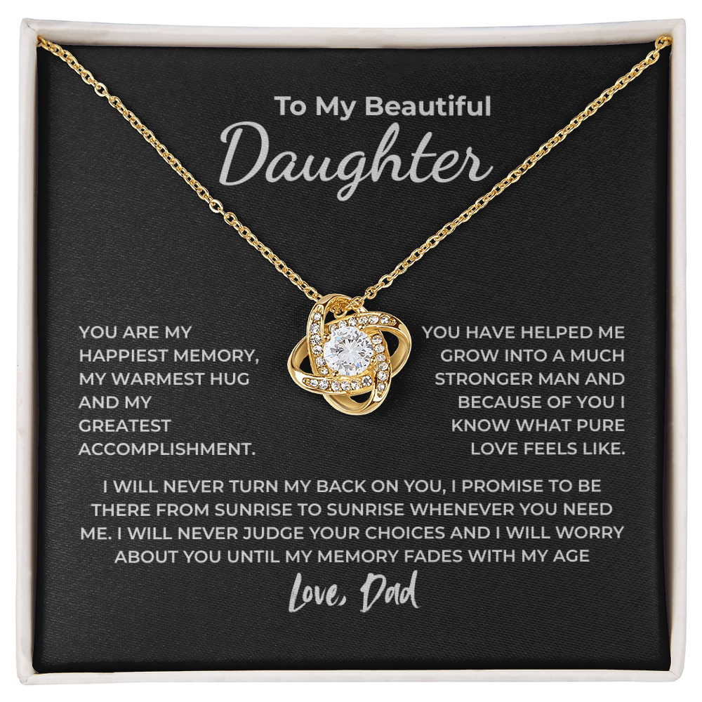 To My Daughter – You Are My Happiest Memory Necklace