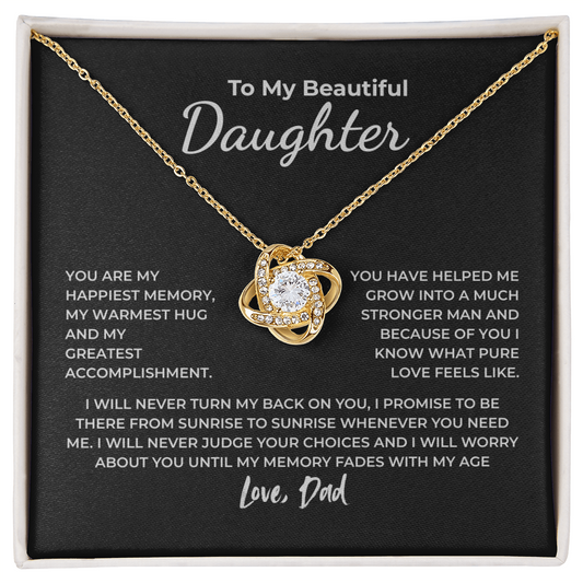 To My Daughter – You Are My Happiest Memory Necklace