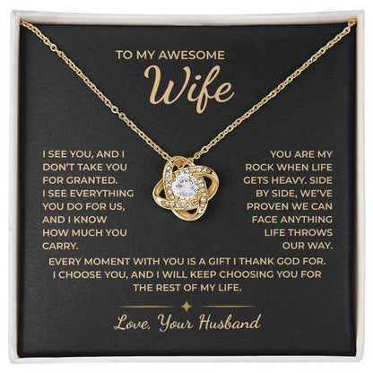 To My Wife – Every Moment With You Is a Precious Gift Necklace
