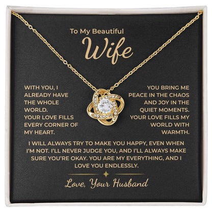 To My Wife – You Fill Every Corner of My Heart With Love Necklace