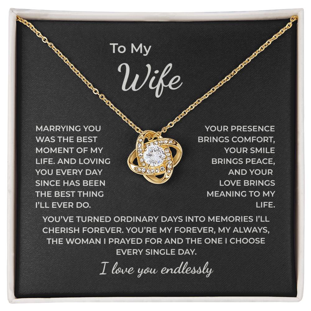 To My Wife – Loving You Every Day Is My Greatest Blessing Necklace
