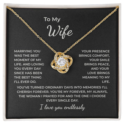 To My Wife – Loving You Every Day Is My Greatest Blessing Necklace