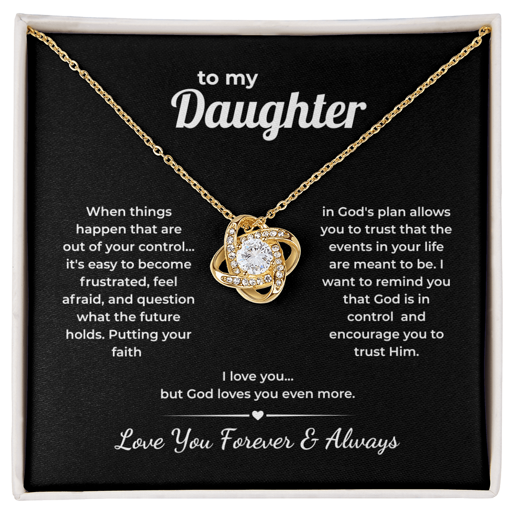 Faith Love Knot for Daughter – God Loves You More