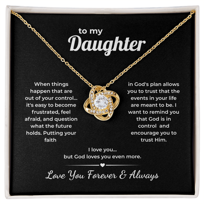 Faith Love Knot for Daughter – God Loves You More