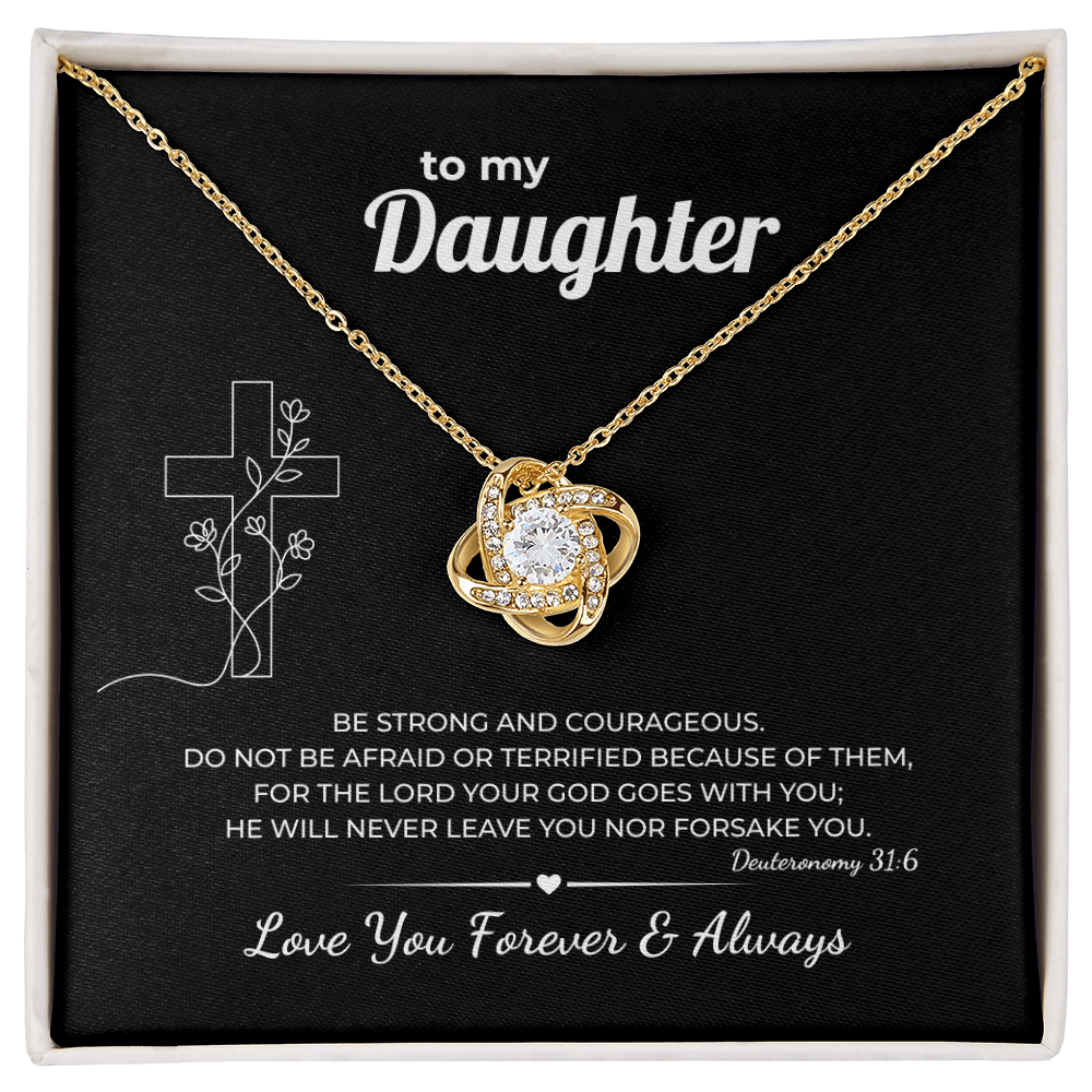 Faith Necklace for Daughter – Never Forsake