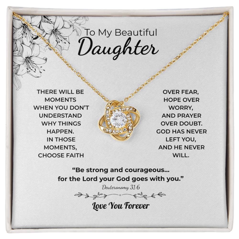 Love Knot Necklace For Daughter – Choose Faith