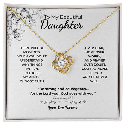 Love Knot Necklace For Daughter – Choose Faith