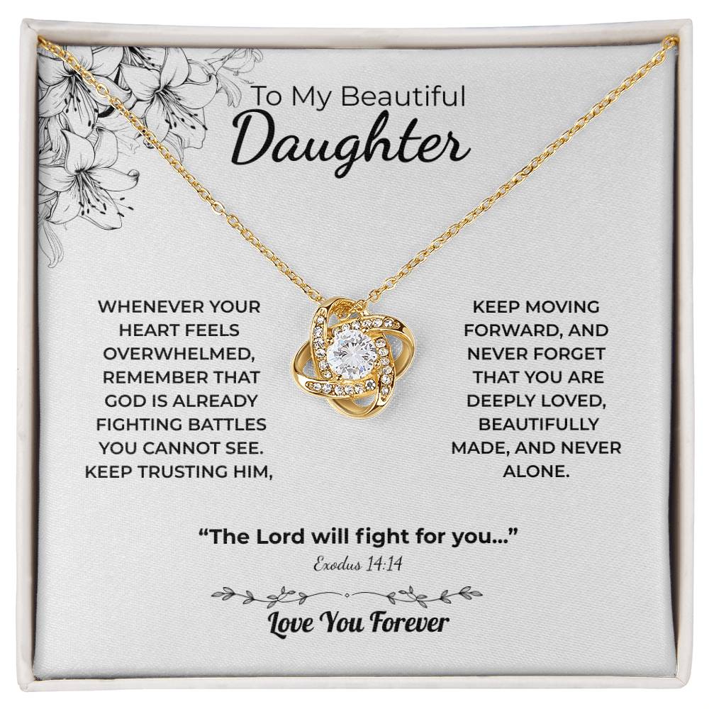 Love Knot Necklace For Daughter – The Lord Fights