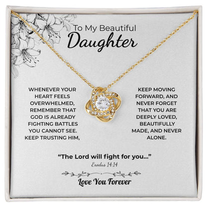 Love Knot Necklace For Daughter – The Lord Fights