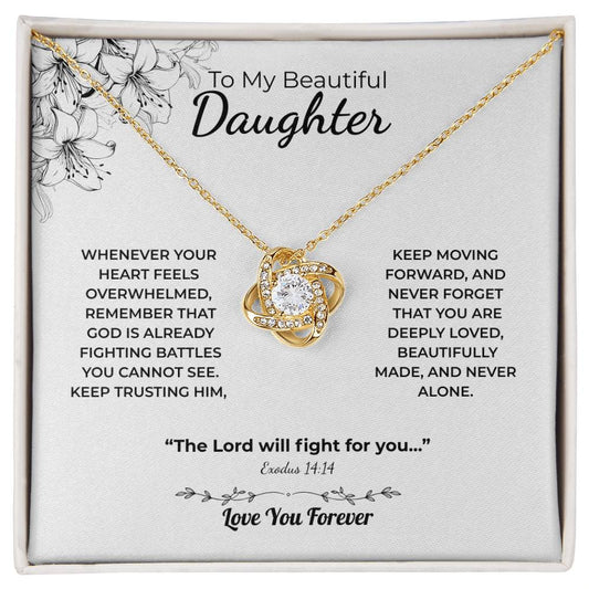 Love Knot Necklace For Daughter – The Lord Fights