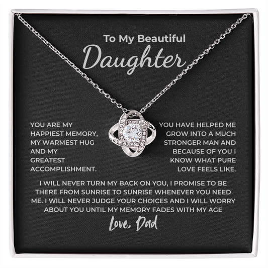 To My Daughter – You Are My Happiest Memory Necklace