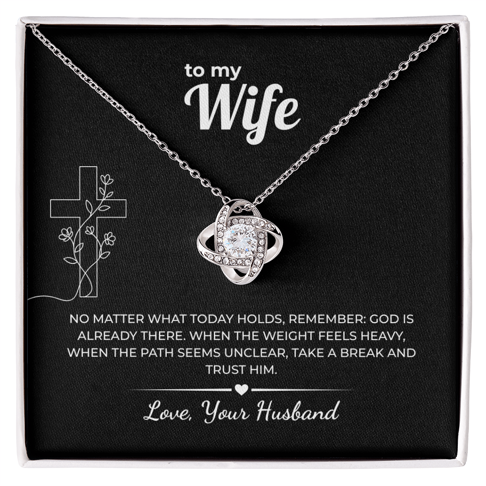 Faith Love Knot Necklace – God Is Already There
