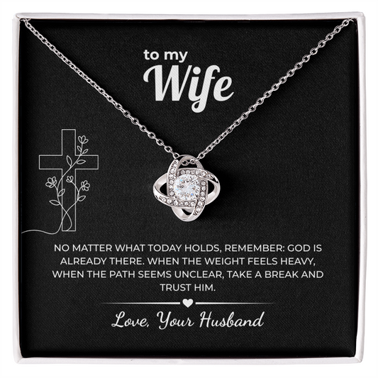 Faith Love Knot Necklace – God Is Already There