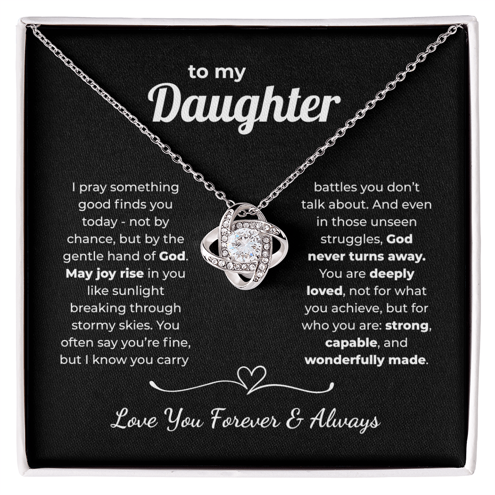 Faith Love Knot for Daughter – Gentle Hand of God