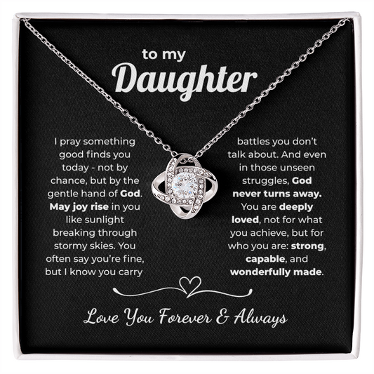 Faith Love Knot for Daughter – Gentle Hand of God