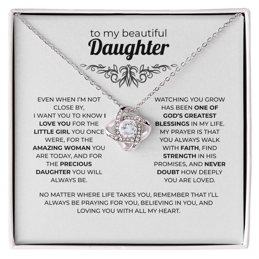 Daughter Necklace – God's Greatest Blessing