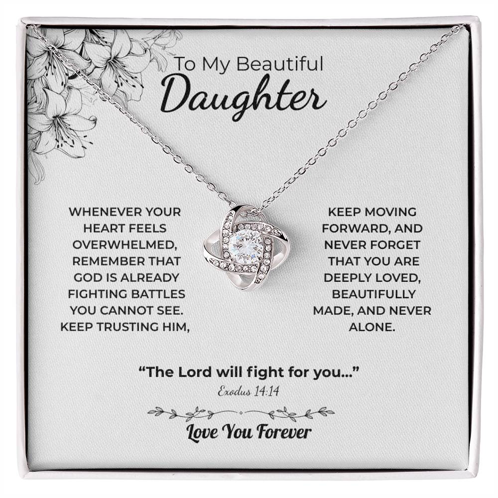 Love Knot Necklace For Daughter – The Lord Fights