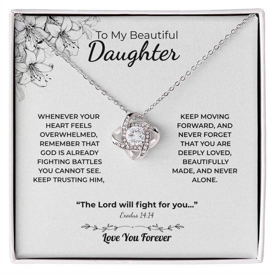Love Knot Necklace For Daughter – The Lord Fights